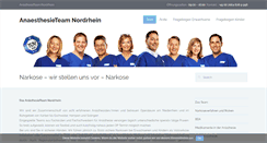 Desktop Screenshot of narkose.de