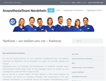Tablet Screenshot of narkose.de